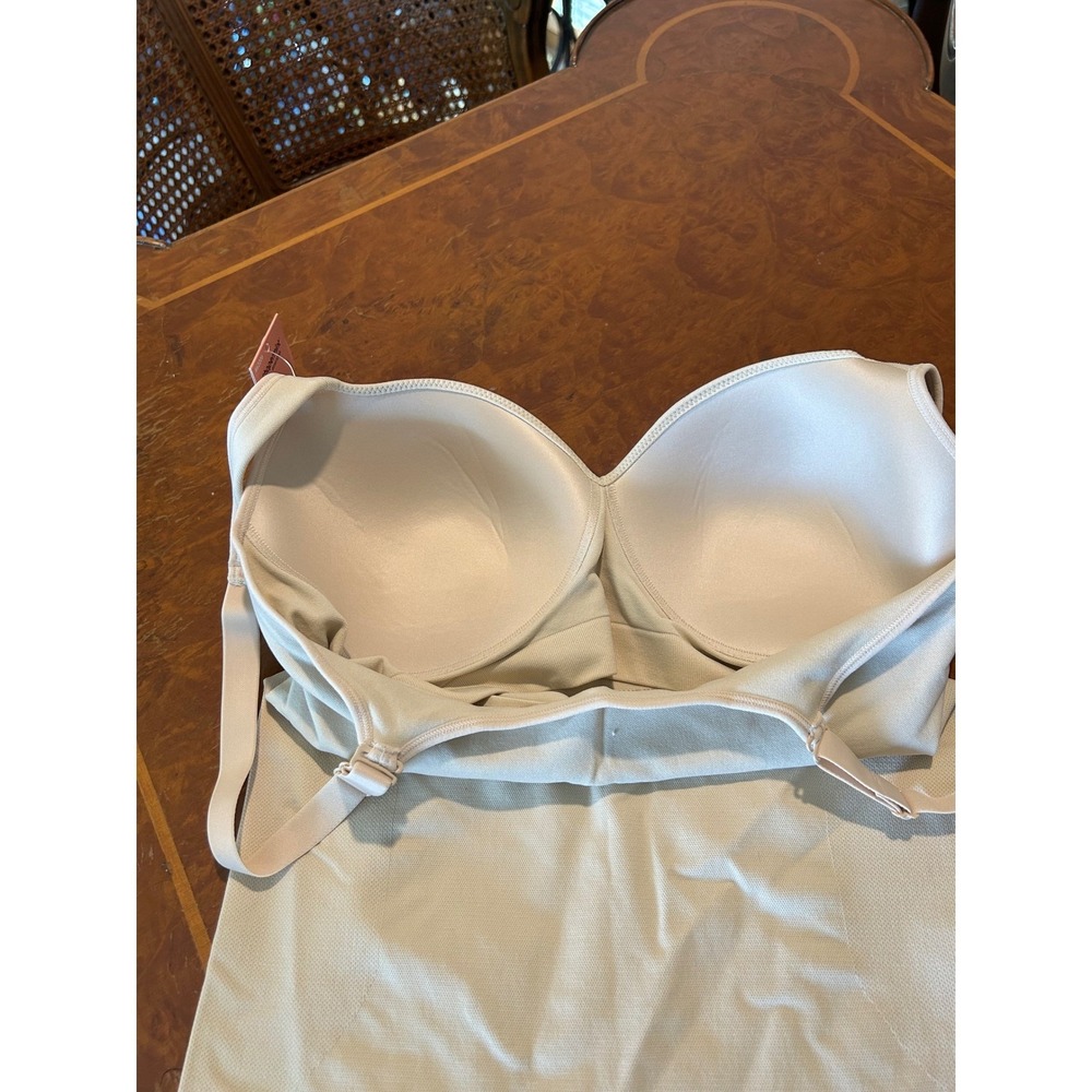 Shapermint Essentials Sweetheart Built-In Bra Shaper Cami 62206 Sand Large 10-12 - Picture 5 of 8